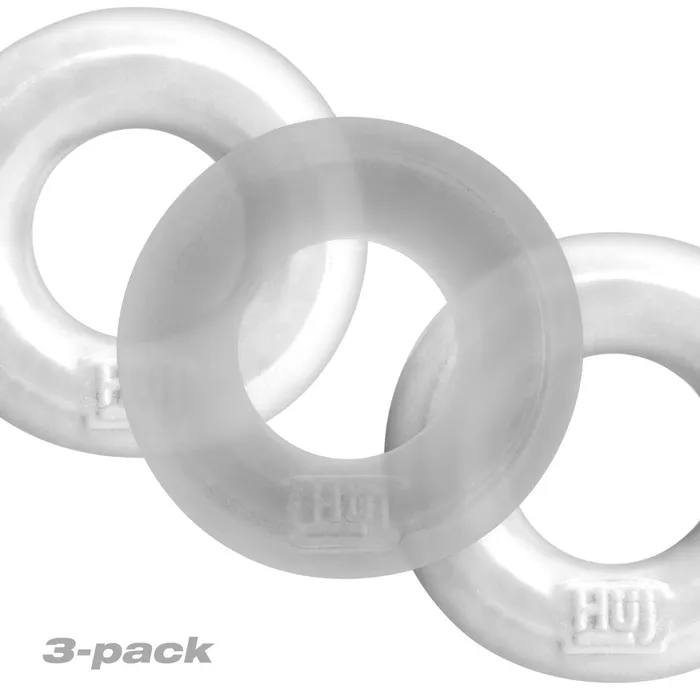 Hünkyjunk Vibrators | Hünkyjunk - Cockring - 3 stuks - Wit/Transparant