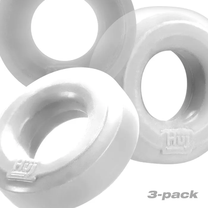 Hünkyjunk Vibrators | Hünkyjunk - Cockring - 3 stuks - Wit/Transparant