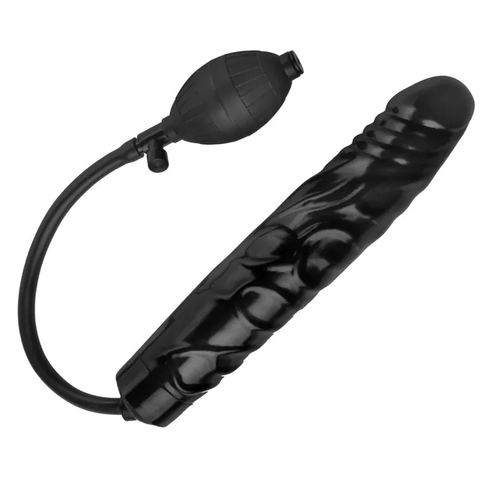 Dildos | XR Brands Trinity Vibes Inflatable 11 Inch Super Dong - Black Dildos | XR Brands Trinity Vibes Inflatable 11 Inch Super Dong - Black