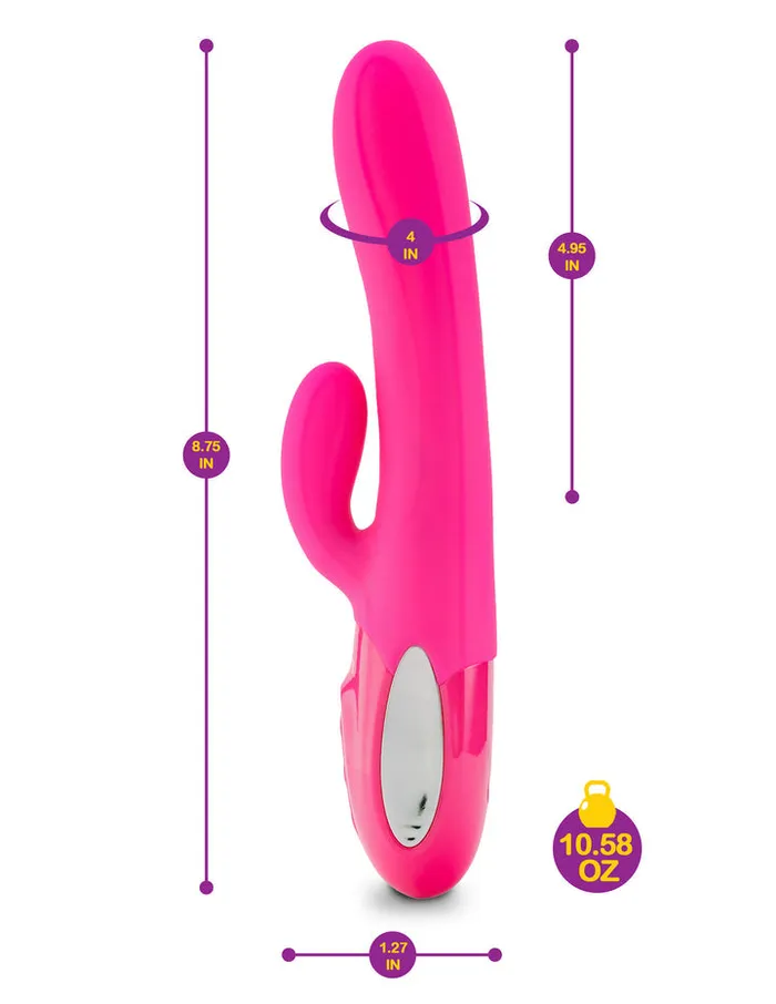 Female Sex Toys | Viben Hypnotic - Black - Thrusting Rabbit With Swinging Clitoral Stimulator