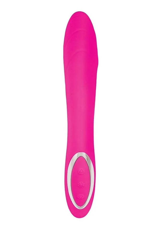 Princess Dynamic Heat Rechargeable Silicone Vibrator with Clitoral Stimulator Princess Female Sex Toys