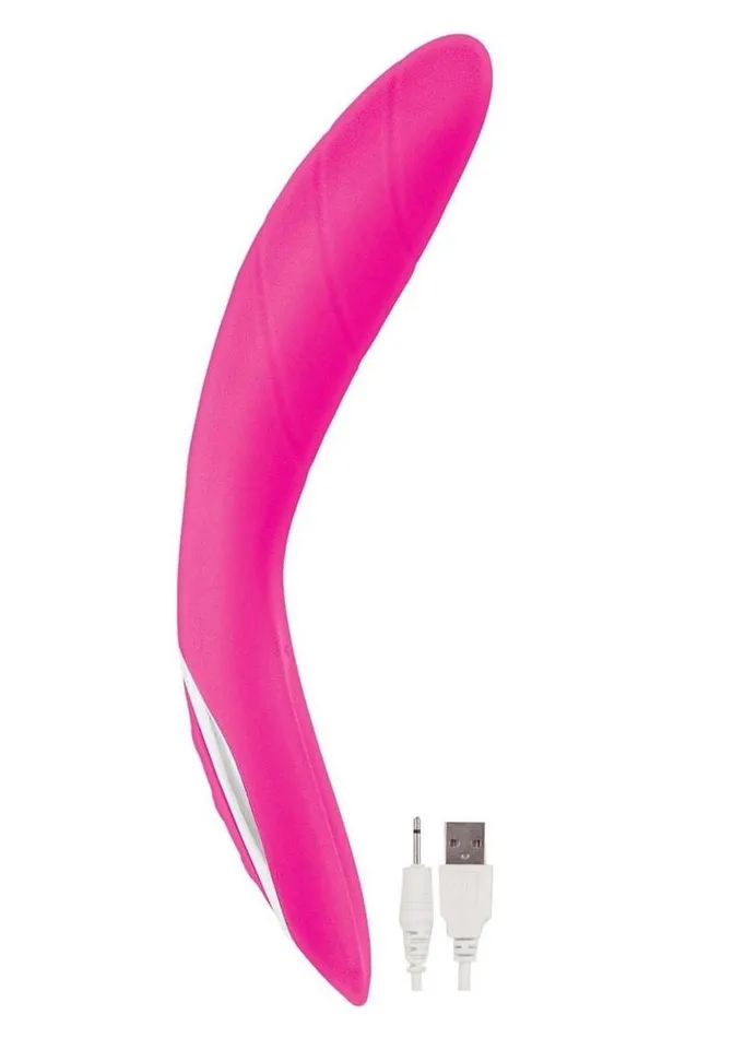 Princess Dynamic Heat Rechargeable Silicone Vibrator with Clitoral Stimulator Princess Female Sex Toys
