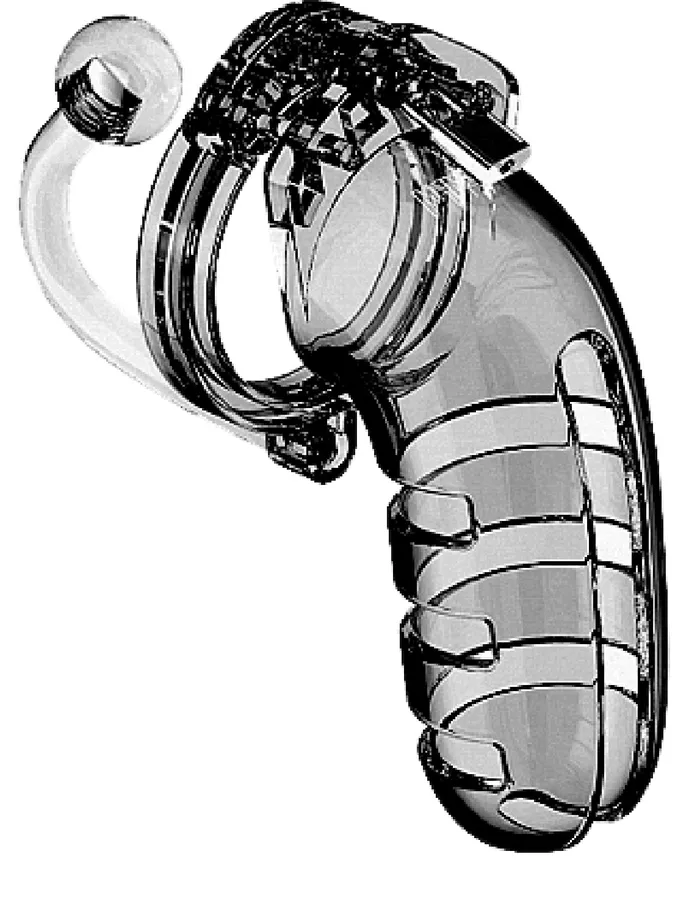 Shots Media Male Sex Toys Model 12 Chasity 55 Cage With Plug