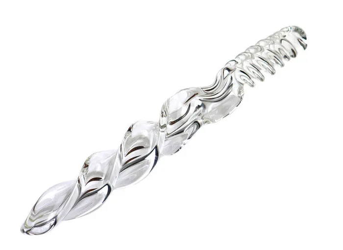 Only for Fans Toys Anal Rotating Glass Womens Butt Plug