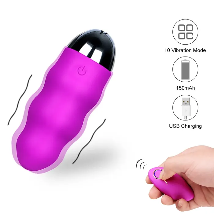 Vibrating Egg Female Toy 10speed Wireless Remote Control Silent Bullet Egg soniker Female Sex Toys