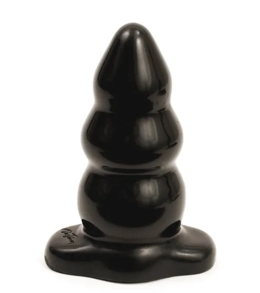 Anal Doc Johnson Novelties Triple Ripple Butt PlugLgBlack