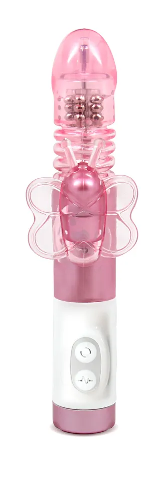 Luxe Butterfly Stroker Mini Pink Blush Novelties Vibrators