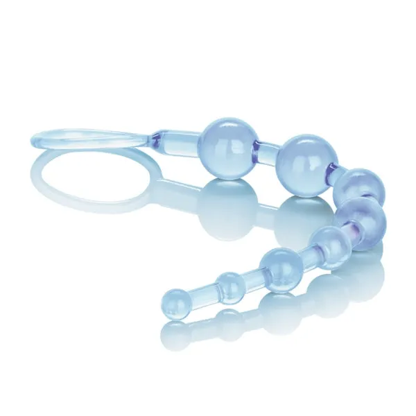Shanes World Anal 101 Intro Beads Blue California Exotic Novelties Anal