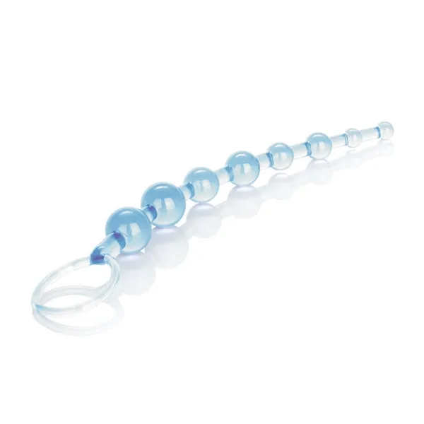 Shanes World Anal 101 Intro Beads Blue California Exotic Novelties Anal